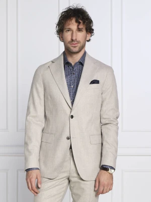 Oscar Jacobson Wełniana marynarka Ego Blazer | Slim Fit beżowy