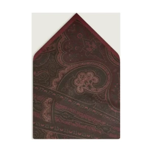 Oscar Jacobson Wełniana poszetka Paisley