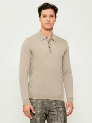 Oscar Jacobson Wełniane polo Melvin | Regular Fit