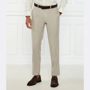 Oscar Jacobson Wełniane spodnie chino Dandy | Slim Fit