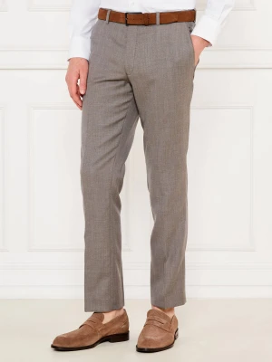 Oscar Jacobson Wełniane spodnie chino Dandy | Slim Fit
