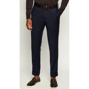 Oscar Jacobson Wełniane spodnie chino | Regular Fit