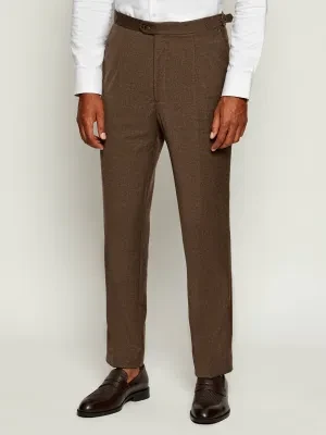 Oscar Jacobson Wełniane spodnie Delon | Regular Fit