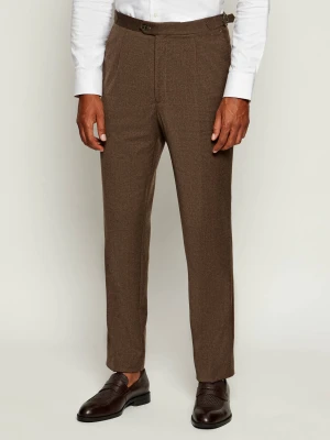 Oscar Jacobson Wełniane spodnie Delon | Regular Fit