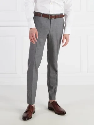 Oscar Jacobson Wełniane spodnie Denz | Regular Fit