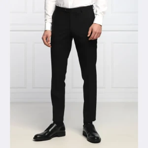 Oscar Jacobson Wełniane spodnie Denz | Slim Fit