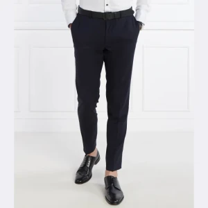 Oscar Jacobson Wełniane spodnie Denz | Slim Fit