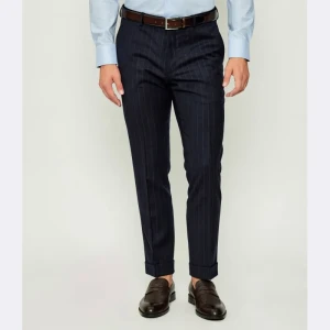 Oscar Jacobson Wełniane spodnie DENZ | Slim Fit