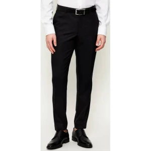 Oscar Jacobson Wełniane spodnie Denz | Slim Fit