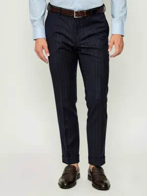 Oscar Jacobson Wełniane spodnie DENZ | Slim Fit