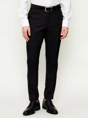 Oscar Jacobson Wełniane spodnie Denz | Slim Fit