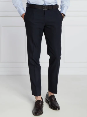 Oscar Jacobson Wełniane spodnie Denz | Slim Fit