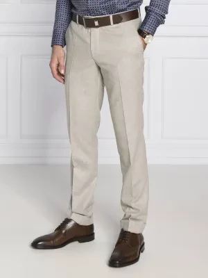 Oscar Jacobson Wełniane spodnie Denz Turn Up | Regular Fit