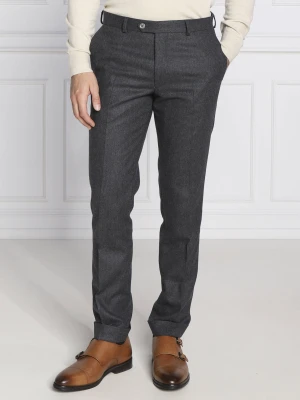 Oscar Jacobson Wełniane spodnie Denz Turn Up | Regular Fit