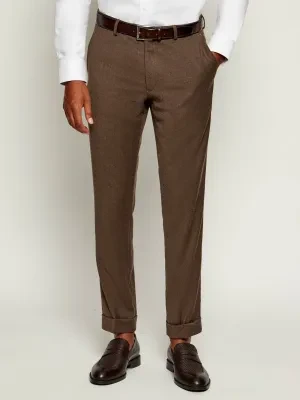 Oscar Jacobson Wełniane spodnie | Slim Fit