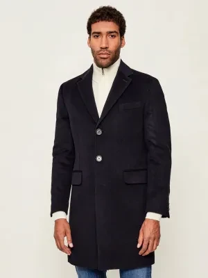 Oscar Jacobson Wełniany płaszcz Sylar | z dodatkiem kaszmiru