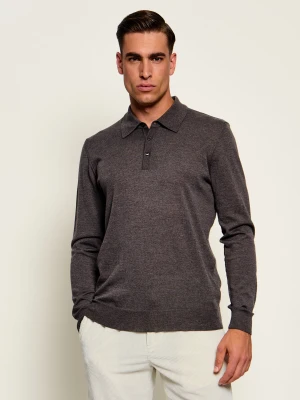 Oscar Jacobson Wełniany sweter Melvin | Regular Fit brązowy