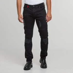 OSCAR RIPPED SLIM FIT JEANS black, marki2Y STUDIOS, Spodnie dżinsowe, w kolorze czarny, rozmiar: 28/32