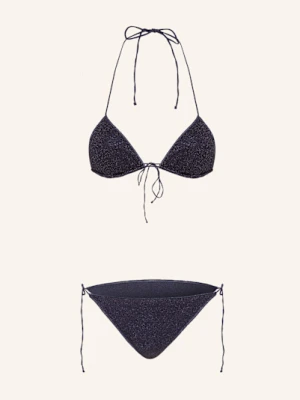 Oséree Bikini Trójkątne Lumiere Z Błyszczącą Przędzą blau