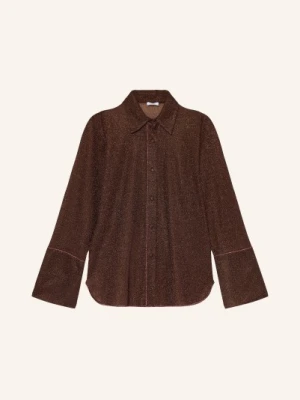 Oséree Koszula Lumiere Z Błyszczącą Przędzą braun