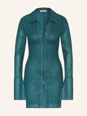 Oséree Sukienka Koszulowa Lumière Z Błyszczącą Nicią blau