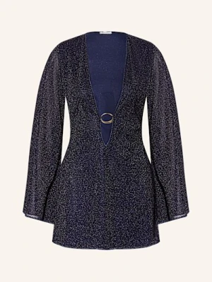 Oséree Sukienka Plażowa Lumiere Z Błyszczącą Przędzą blau