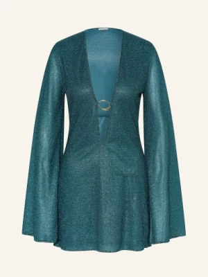 Oséree Sukienka Plażowa Lumiere Z Błyszczącą Przędzą blau