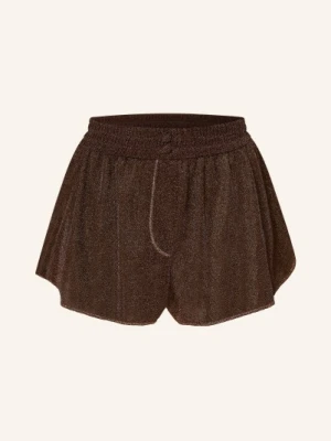 Oséree Szorty Lumiere Z Błyszczącą Przędzą braun