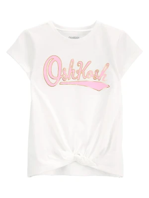 OshKosh Koszulka w kolorze biało-jasnoróżowym rozmiar: 92