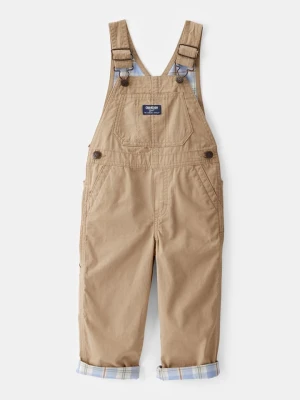 OshKosh Ogrodniczki w kolorze beżowym rozmiar: 110