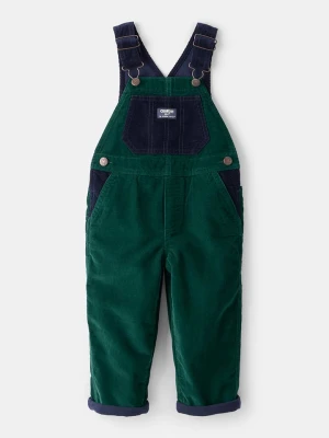 OshKosh Ogrodniczki w kolorze granatowo-zielonym rozmiar: 98