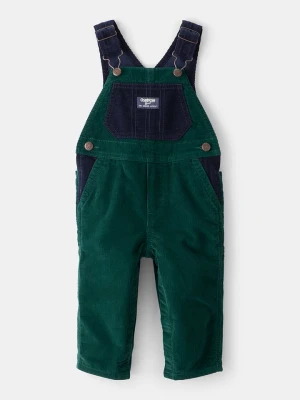 OshKosh Ogrodniczki w kolorze granatowo-zielonym rozmiar: 86