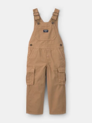 OshKosh Ogrodniczki w kolorze jasnobrązowym rozmiar: 98