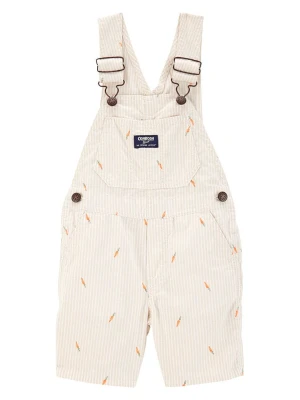 OshKosh Ogrodniczki w kolorze kremowym rozmiar: 110