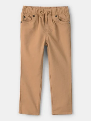 OshKosh Spodnie chino w kolorze jasnobrązowym rozmiar: 92