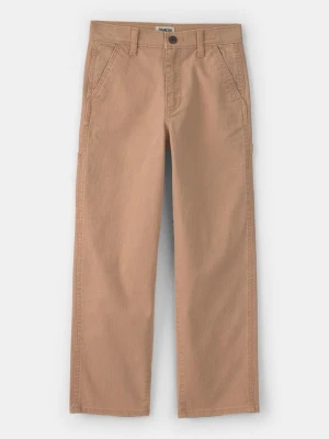 OshKosh Spodnie chino w kolorze jasnobrązowym rozmiar: 116