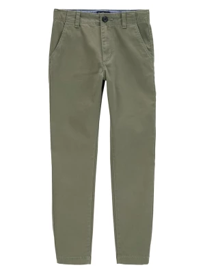 OshKosh Spodnie chino w kolorze zielonym rozmiar: 140