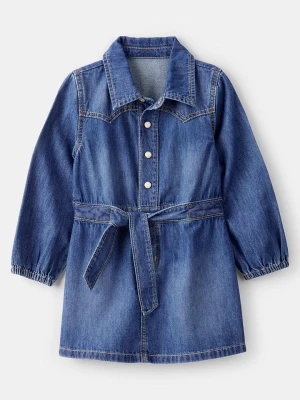 OshKosh Sukienka dżinsowa w kolorze niebieskim rozmiar: 92