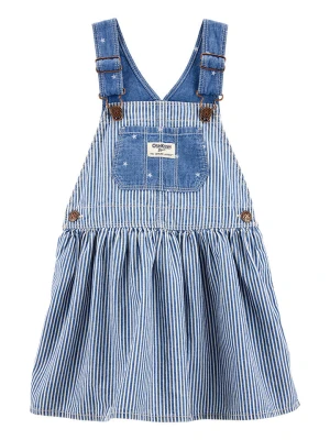 OshKosh Sukienka-ogrodniczka dżinsowa w kolorze niebieskim rozmiar: 98