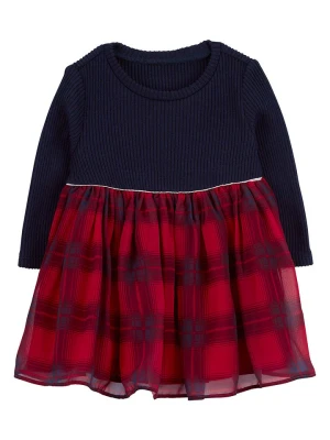 OshKosh Sukienka w kolorze granatowo-czerwonym rozmiar: 86