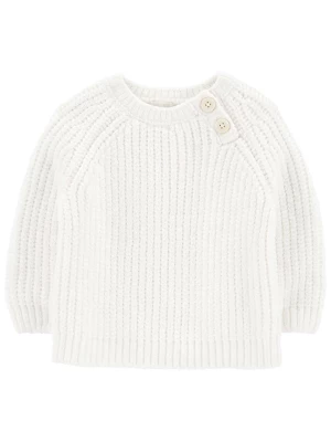 OshKosh Sweter w kolorze białym rozmiar: 86