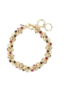 Otazu Pozłacana bransoletka z kryształami Swarovski rozmiar: onesize