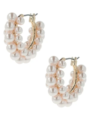 Otazu Pozłacane kolczyki-kreole z perłami rozmiar: onesize