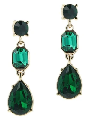 Otazu Pozłacane kolczyki-wkrętki z kryształami rozmiar: onesize