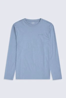 Otis — męska koszulka z długim rękawem - Blue Animal