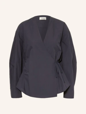 Ottod'ame Bluzka Kopertowa blau