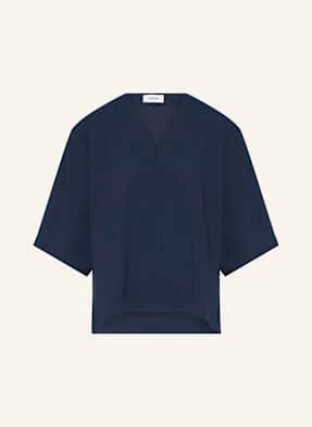Ottod'ame Bluzka Luna Z Rękawami 3/4 blau