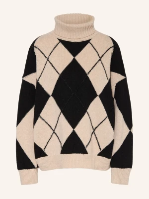 Ottod'ame Golf Z Błyszczącą Przędzą beige