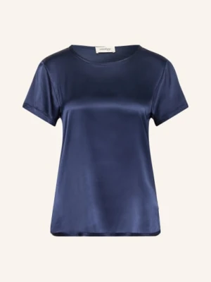 Ottod'ame Jedwabna Bluzka blau