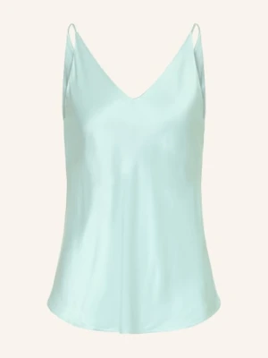 Ottod'ame Satynowa Bluzka blau